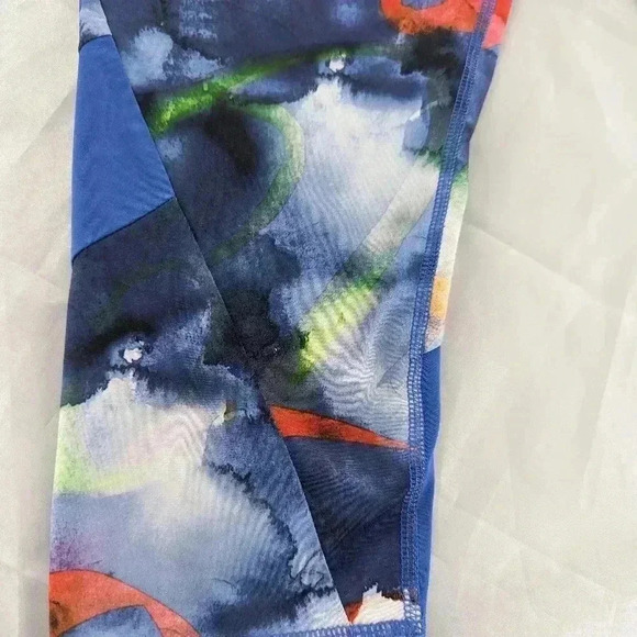 Adidas Colorful Printed Pull On Capri Leggings Girls Size XL 14-16 - Picture 2 of 8